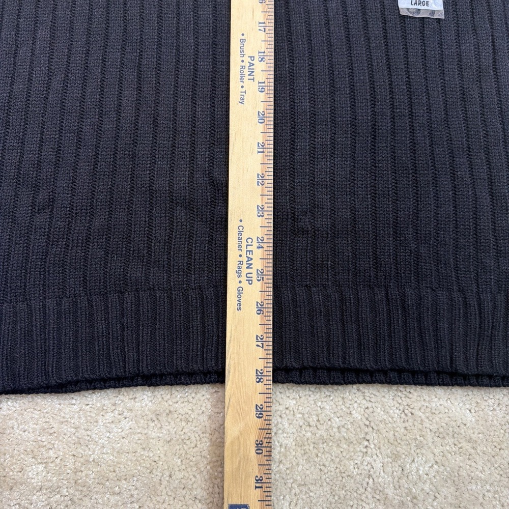 Vintage US Polo Assn Knit Sweater Mens Large Black White Spell Out Pullover - Picture 7 of 7